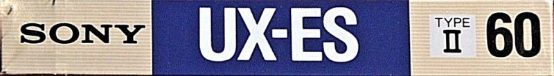 Compact Cassette Sony UX-ES 60 Type II Chrome 1988 USA
