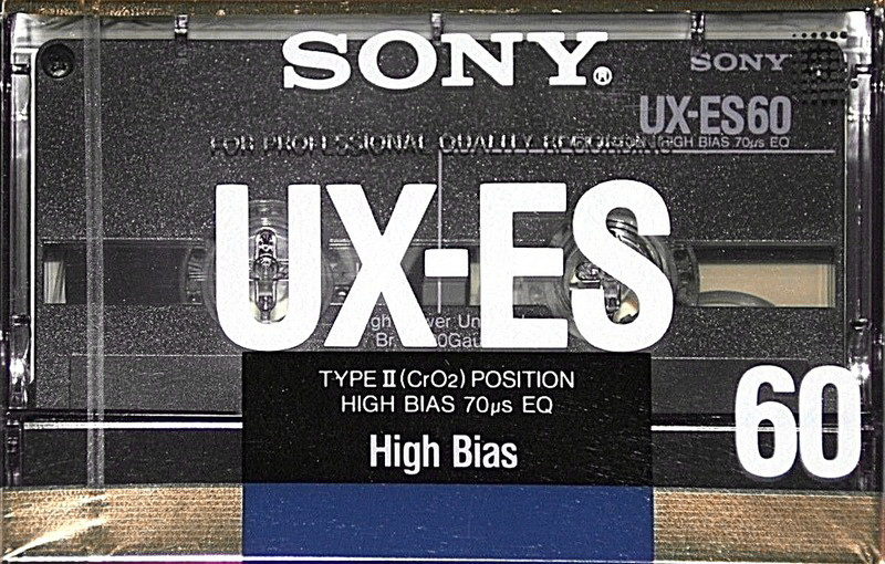 Compact Cassette Sony UX-ES 60 Type II Chrome 1988 USA