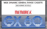 Compact Cassette Memorex GX 60 Type I Normal 1980 Japan
