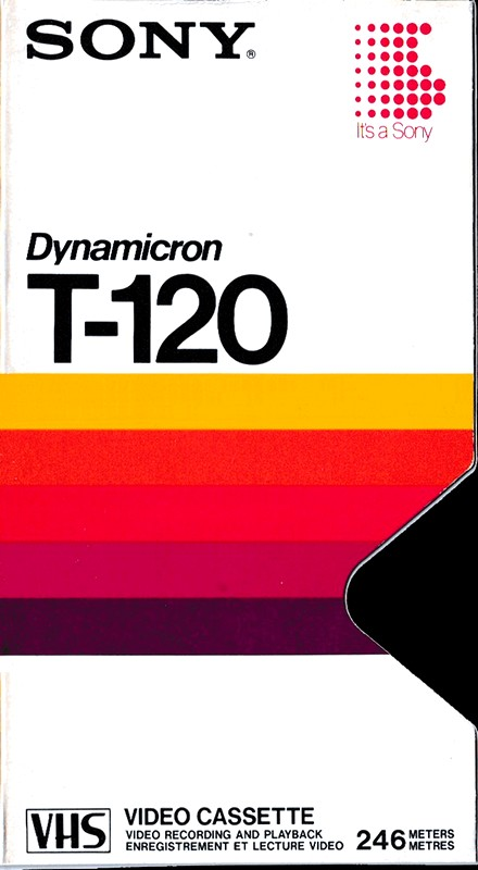 VHS, Video Home System Sony Dynamicron 120 Type I Normal 1982 North America
