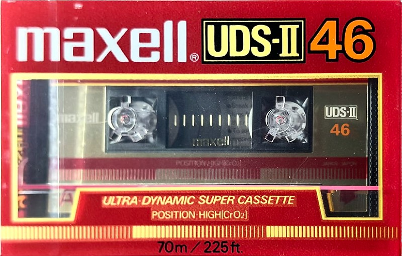 Compact Cassette Maxell UDS 46 "UDS-II" Type II Chrome 1985 USA