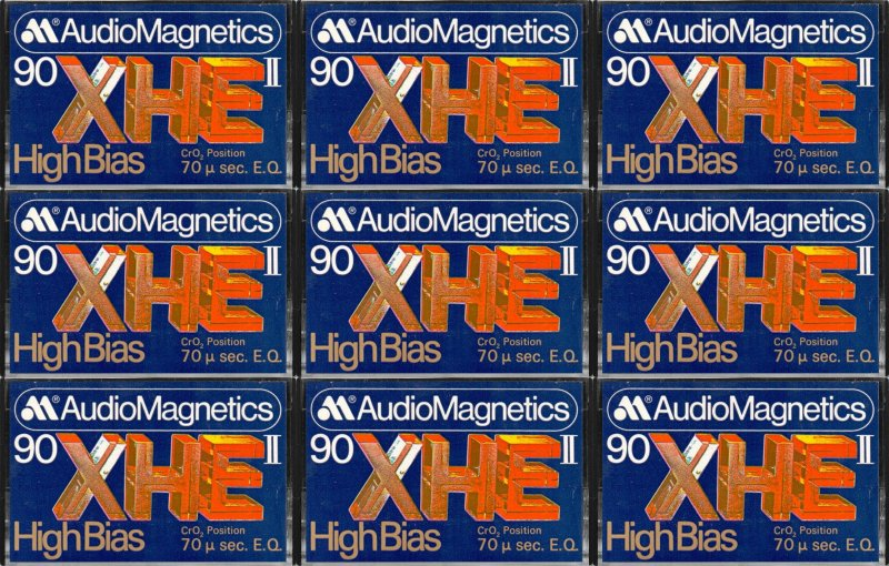 Compact Cassette:  Audio Magnetics - XHE II 90