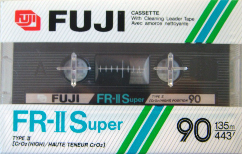 Compact Cassette Fuji FR-II Super 90 Type II Chrome 1985 Europe