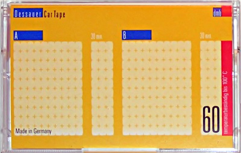 Compact Cassette dmb Dessauer Car Tape 60 Type I Normal 1993 Europe