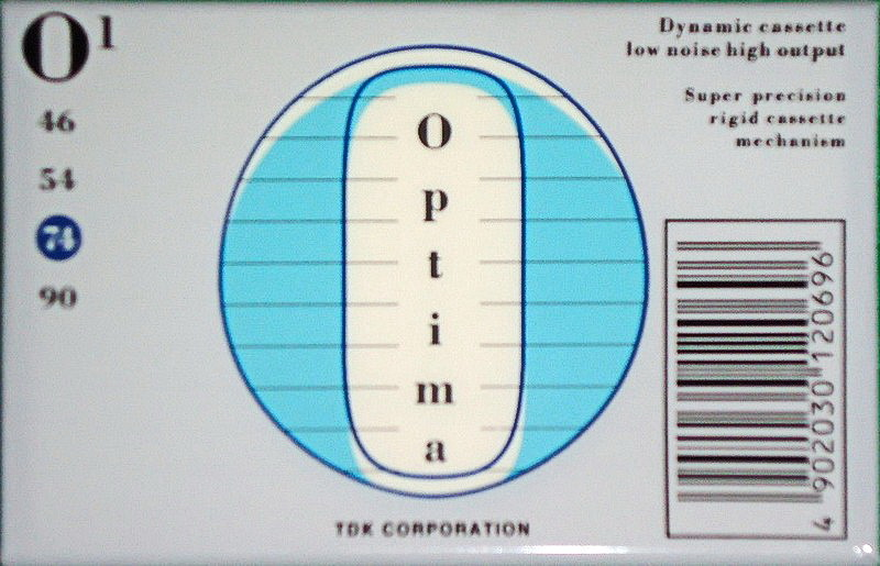 Compact Cassette TDK Optima 74 "O1" Type I Normal 1997 Europe