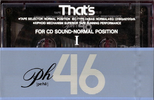Compact Cassette Thats PH-I 46 Type I Normal 1989 Japan