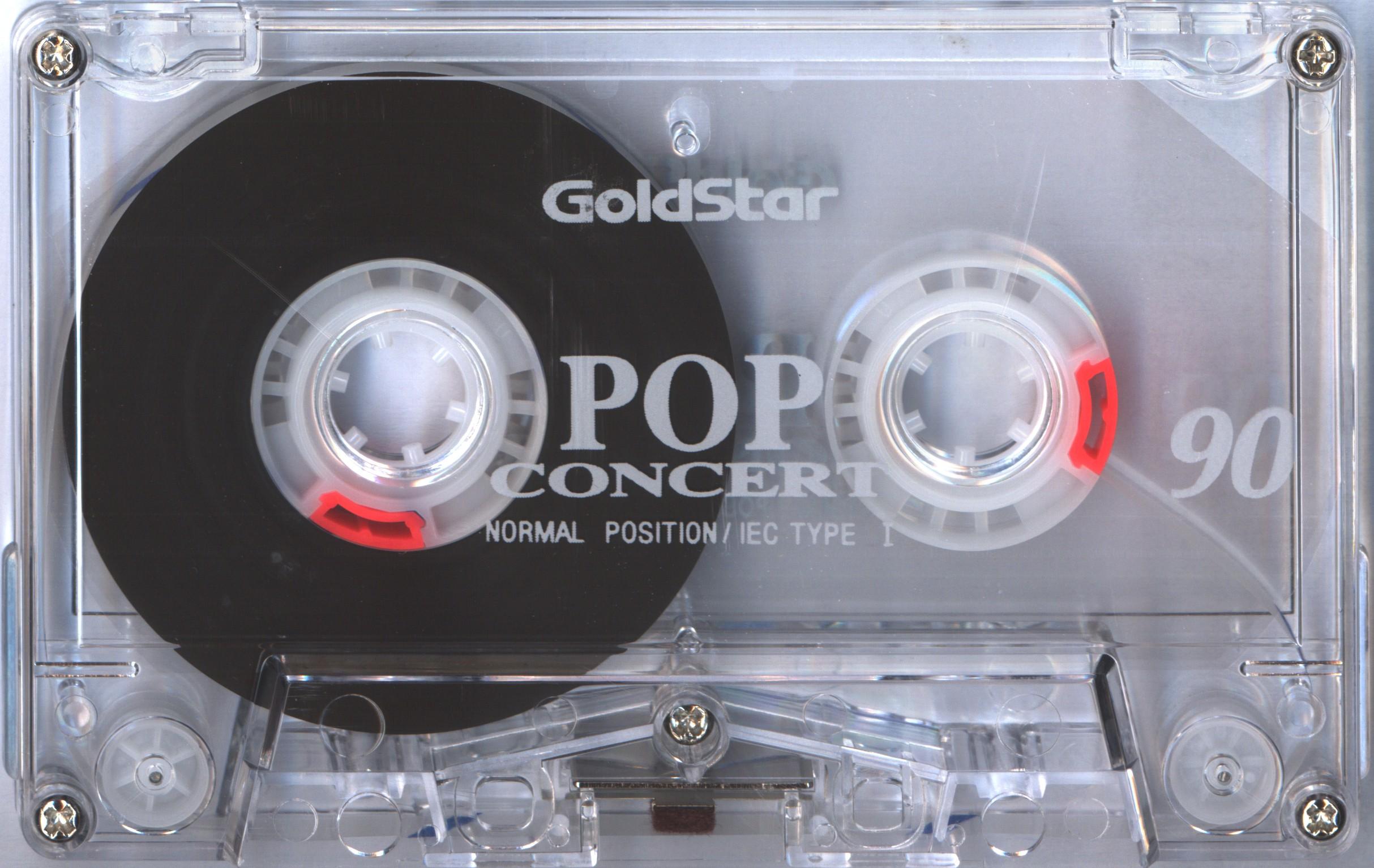Compact Cassette Goldstar Pop Concert 90 Type I Normal 1994 Canada