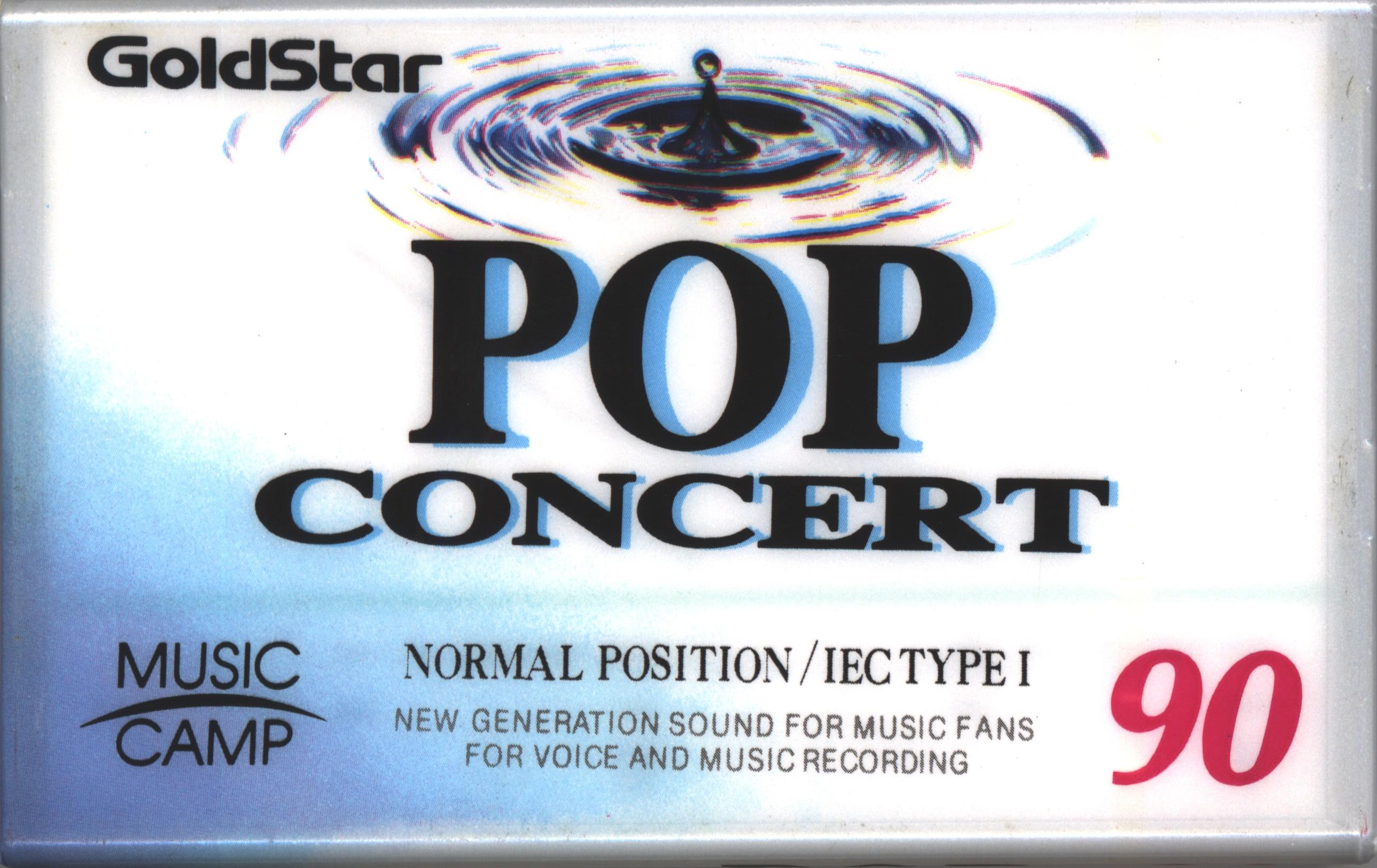Compact Cassette Goldstar Pop Concert 90 Type I Normal 1994 Canada