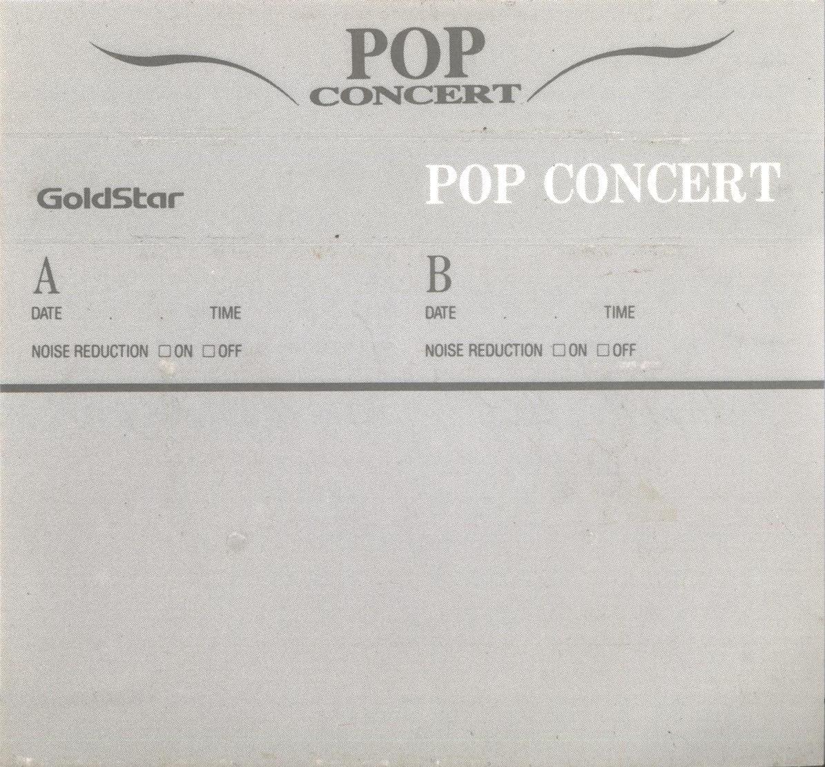 Compact Cassette Goldstar Pop Concert 90 Type I Normal 1994 Canada