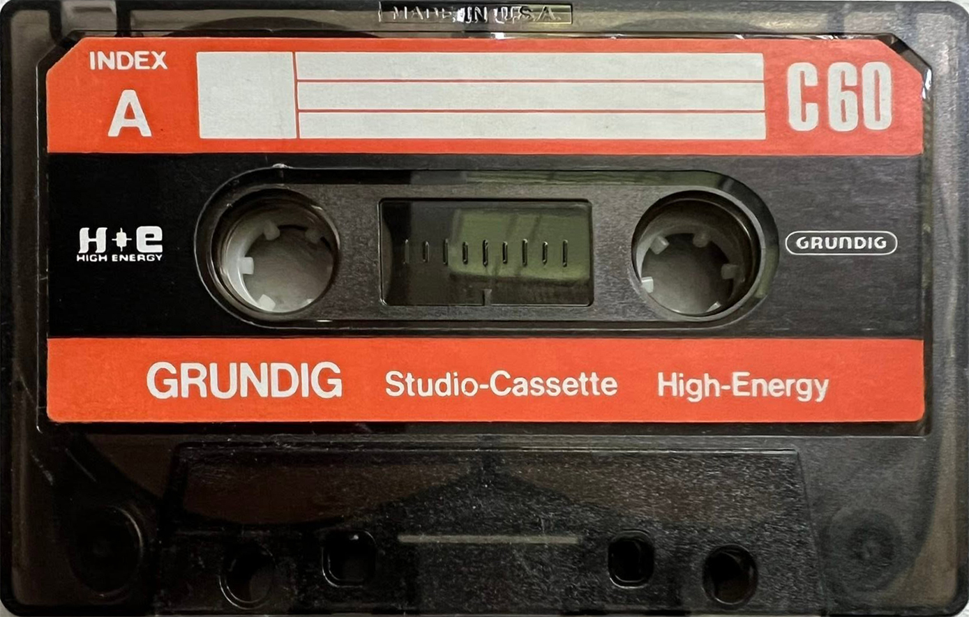 Compact Cassette Grundig Studio-Cassette 60 Type I Normal 1971 USA
