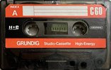 Compact Cassette Grundig Studio-Cassette 60 Type I Normal 1971 USA