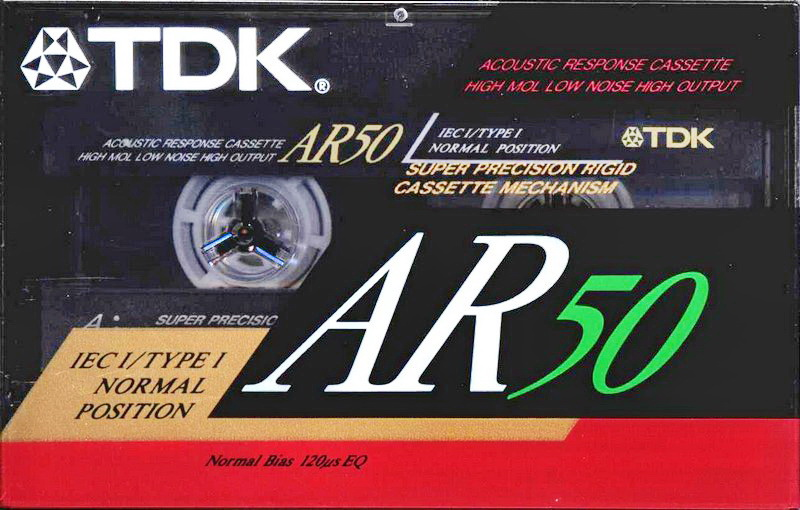 Compact Cassette TDK AR 50 "AR-50ES" Type I Normal 1990 Europe