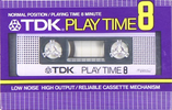 Compact Cassette TDK Play Time 8 8 Type I Normal 1982 Japan