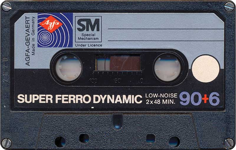 Compact Cassette AGFA Super Ferro Dynamic 90+6 Type I Normal 1978 Europe