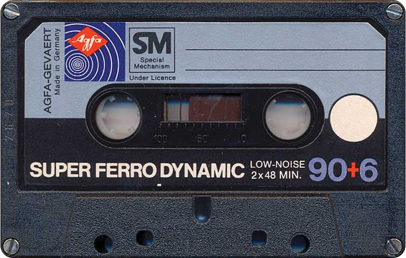 Compact Cassette: AGFA  - Super Ferro Dynamic 90+6