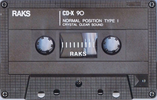 Compact Cassette RAKS CD-X 90 Type I Normal 1990 Europe