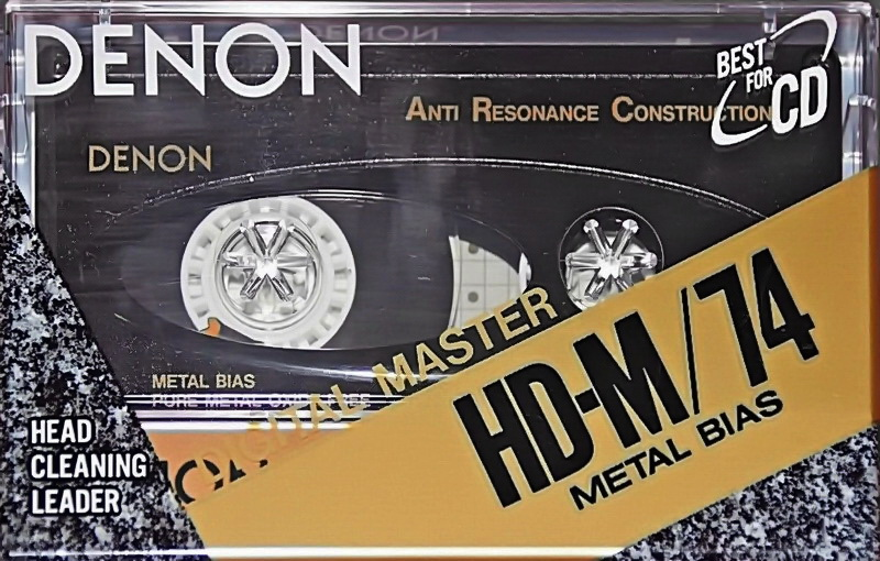 Compact Cassette Denon HD-M 74 "HD-M74SE" Type IV Metal 1990 Europe