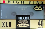Compact Cassette Maxell XLII 46 Type II Chrome 1994 North America