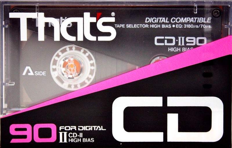 Compact Cassette Thats CD 90 "CD-II" Type II Chrome 1987 USA