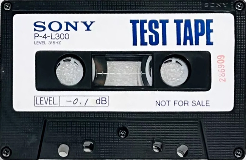 Compact Cassette Sony "P-4-L300" Test Cassette Japan
