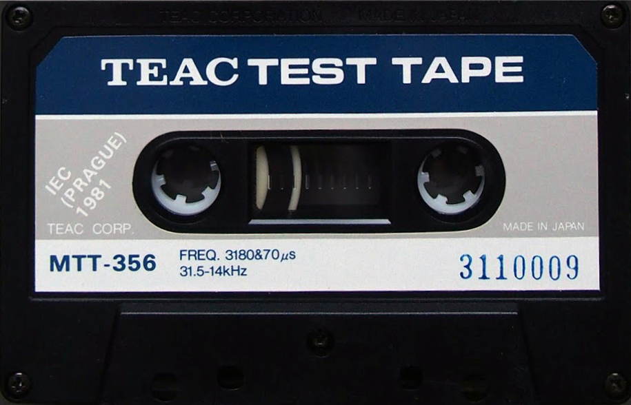 Compact Cassette Teac MTT "356" Test Cassette Japan