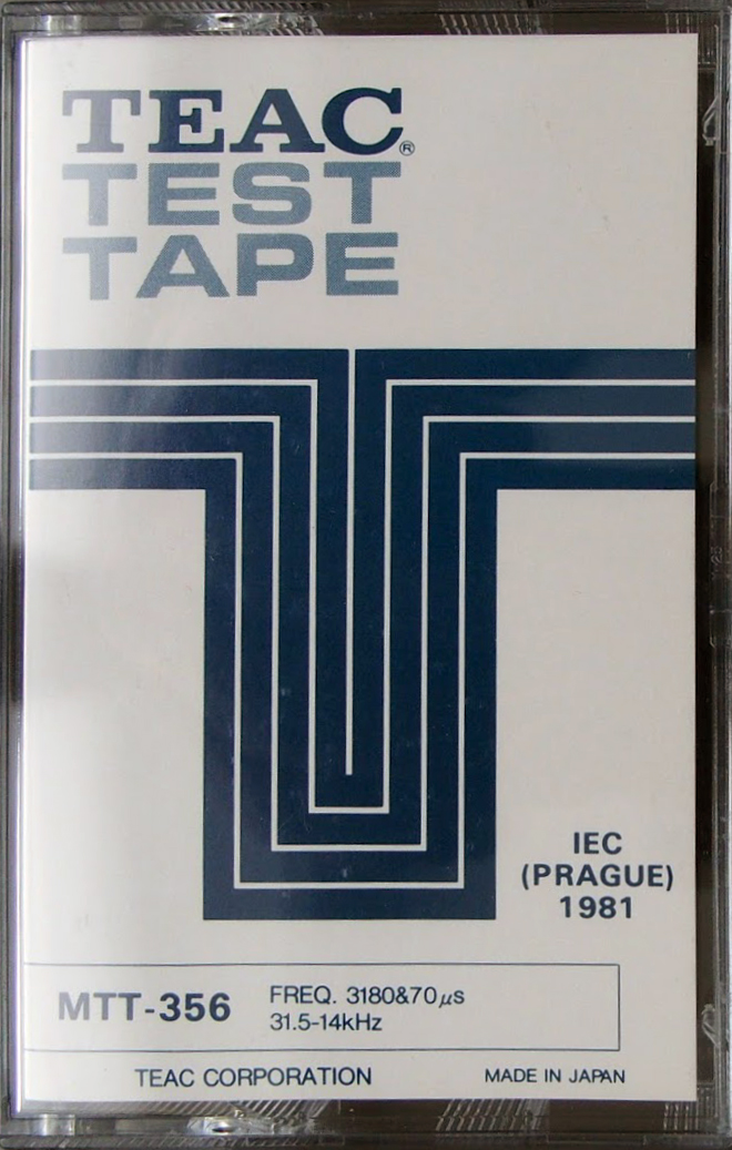 Compact Cassette Teac MTT "356" Test Cassette Japan