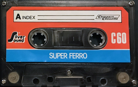 Compact Cassette Silver Sound Super Ferro 60 "Multibrand transparent" Type I Normal 1984 Europe