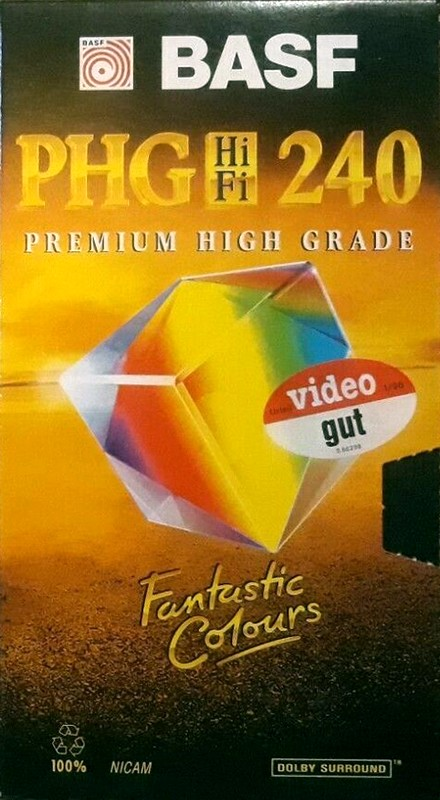 VHS, Video Home System BASF PHG 240 "PHG HiFi" Type II Chrome 1996 Europe