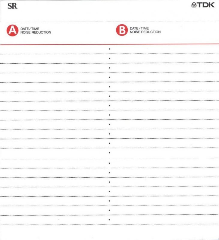 Compact Cassette: TDK  - SR 120