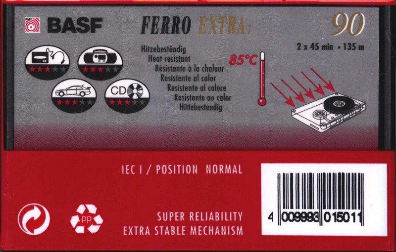 Compact Cassette: BASF  - Ferro Extra I 90