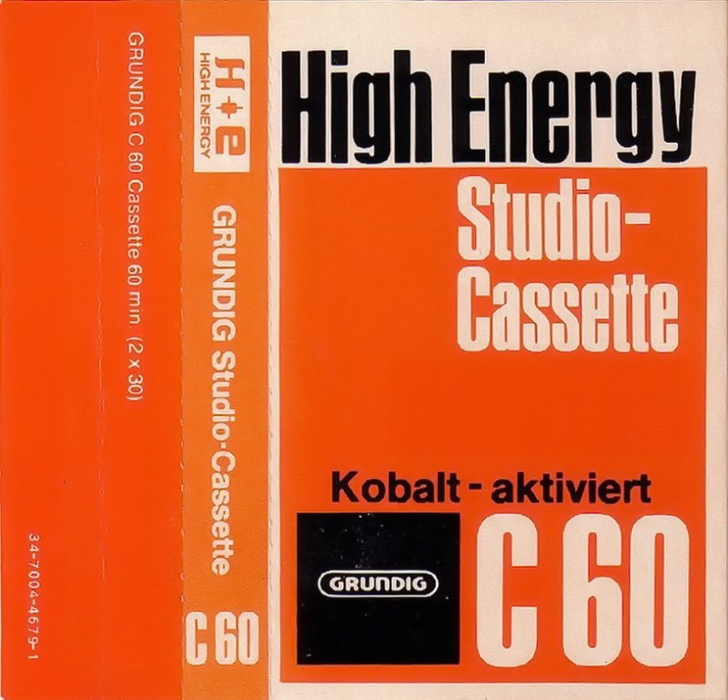 Compact Cassette Grundig Studio-Cassette 60 Type I Normal 1971 Europe