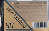 Compact Cassette BASF Chrome Maxima II 90 "big text" Type II Chrome 1991 Europe