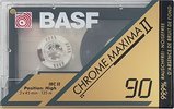 Compact Cassette BASF Chrome Maxima II 90 "big text" Type II Chrome 1991 Europe
