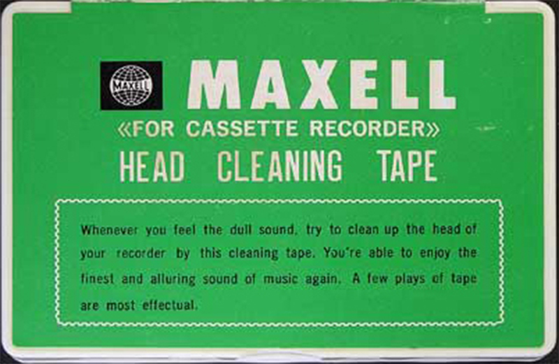 Compact Cassette Maxell Cleaning Cassette 1969 USA