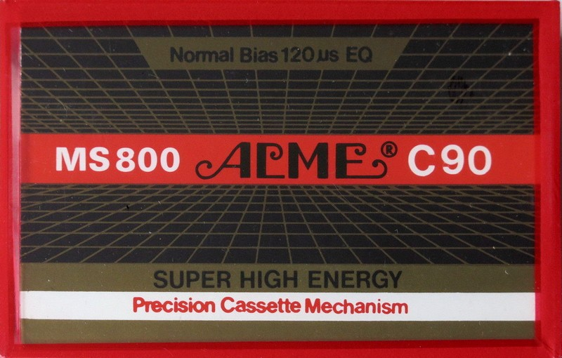Compact Cassette Acme MS 800 90 Type I Normal 1995 Worldwide