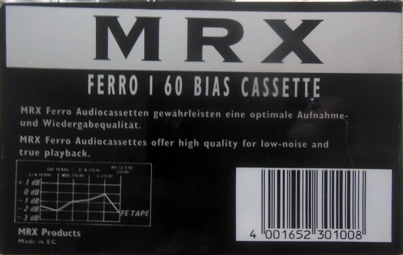 Compact Cassette MRX 60 Type I Normal Europe