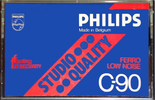 Compact Cassette Philips Studio Quality 90 Type I Normal 1978 Europe