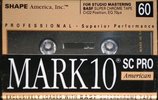 Compact Cassette Shape Mark 10 SC Pro 60 Type II Chrome 1984 USA