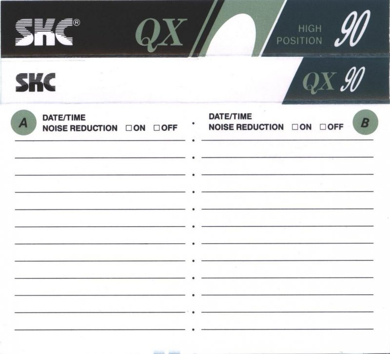 Compact Cassette: Sunkyong Magnetic Limited (SKM) SKC - QX 90