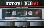 Compact Cassette Maxell XLI 60 Type I Normal 1982 Europe