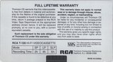 VHS, Video Home System RCA 120 Type I Normal 1986 USA