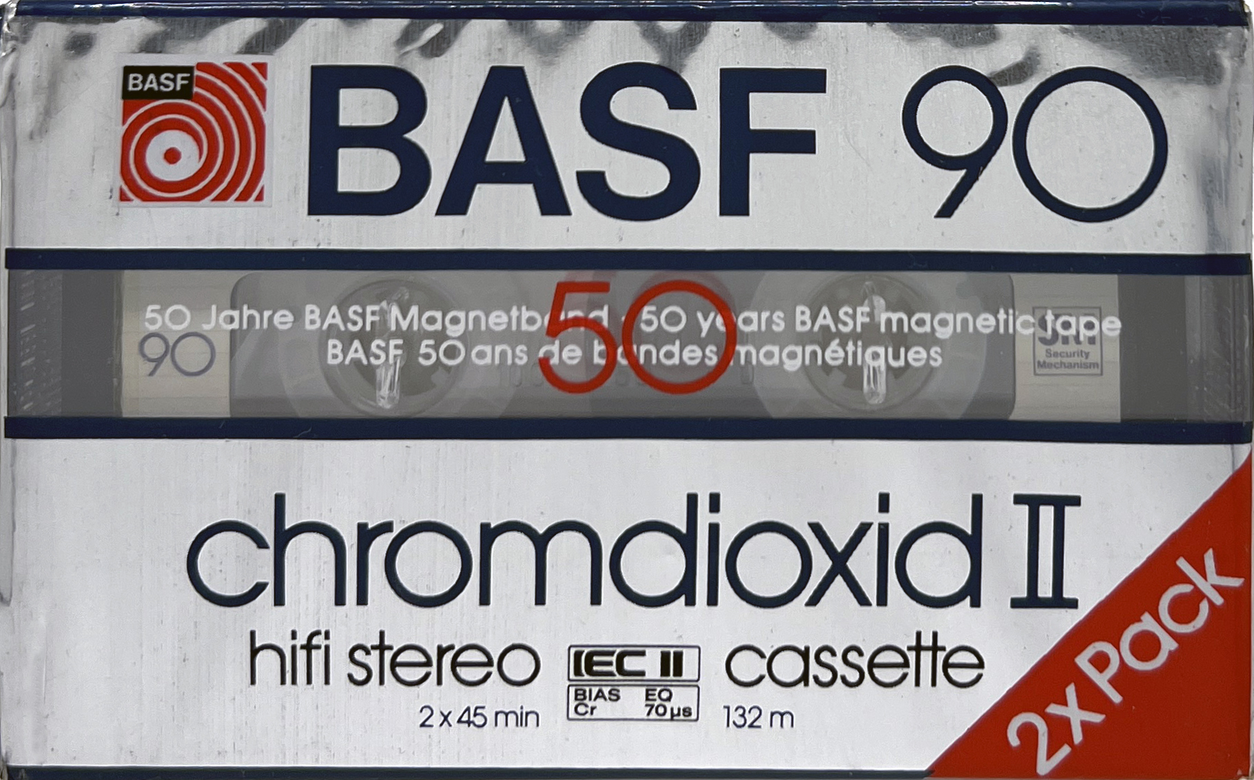 2 pack BASF Chromdioxid II 90 Type II Chrome 1985 Europe