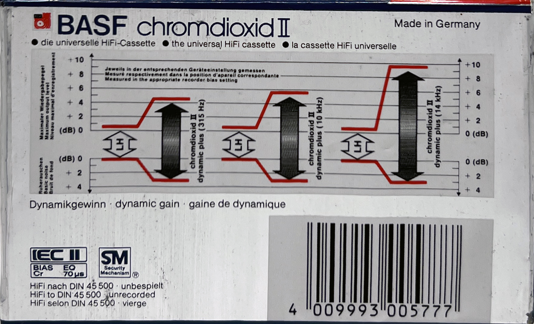 2 pack BASF Chromdioxid II 90 Type II Chrome 1985 Europe