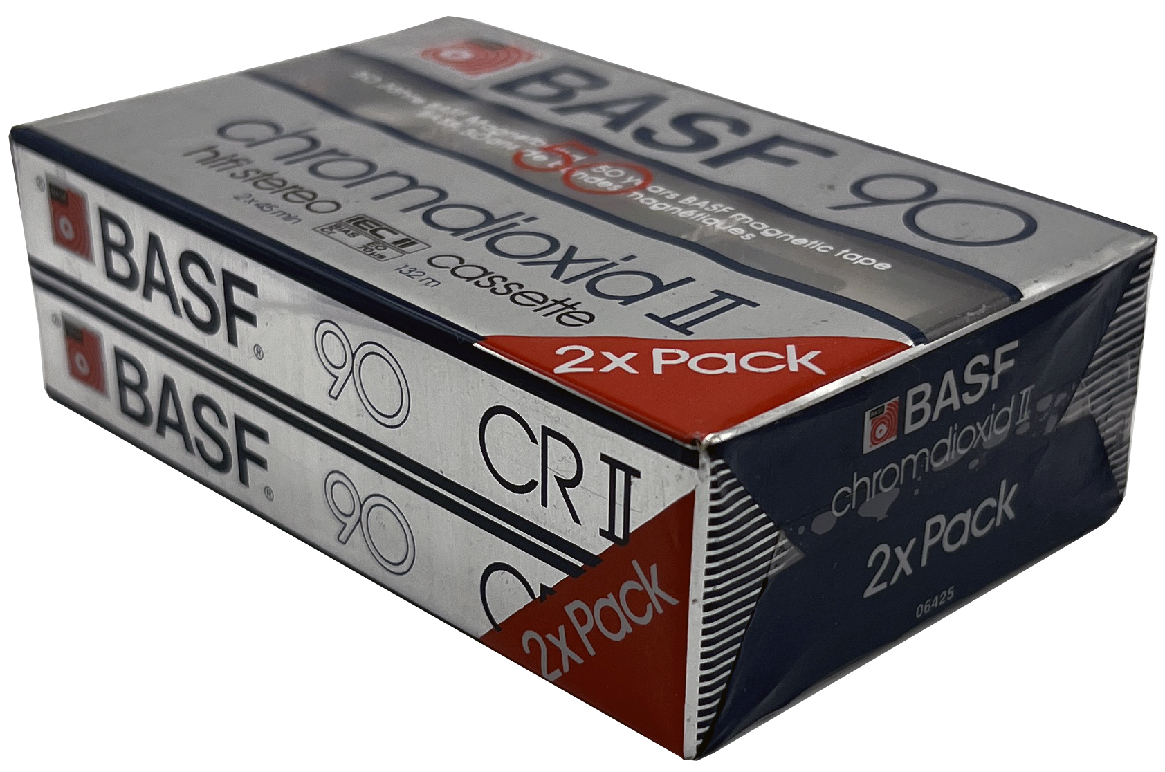 2 pack BASF Chromdioxid II 90 Type II Chrome 1985 Europe