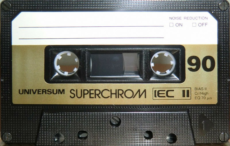 Compact Cassette Universum Super 90 Type II Chrome 1986 Europe