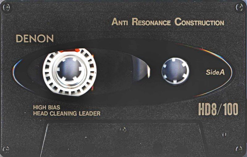 Compact Cassette Denon HD8 100 "HD8-100TE" Type II Chrome 1992 Worldwide
