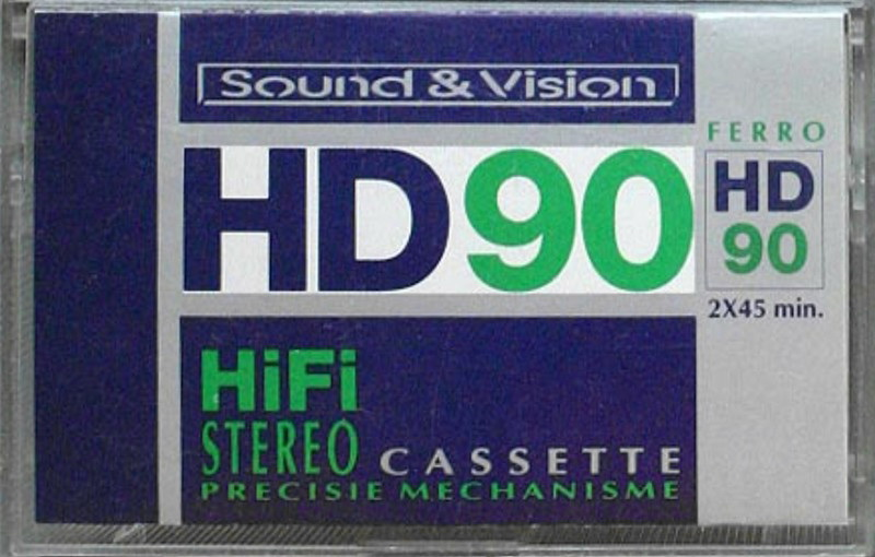 Compact Cassette Sound and Vision HD 90 Type I Normal 1988 Netherlands