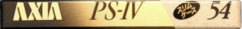 Compact Cassette AXIA PS-IV 54 "PS-4 B 54" Type IV Metal 1991 Japan