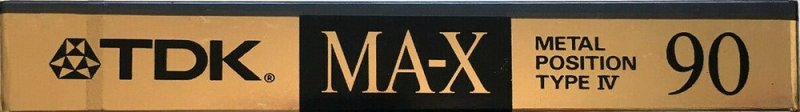 Compact Cassette TDK MA-X 90 "MA-X90M" Type IV Metal 1990 Japan