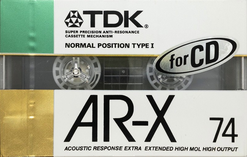 Compact Cassette TDK AR-X 74 "AR-X74G" Type I Normal 1987 Japan